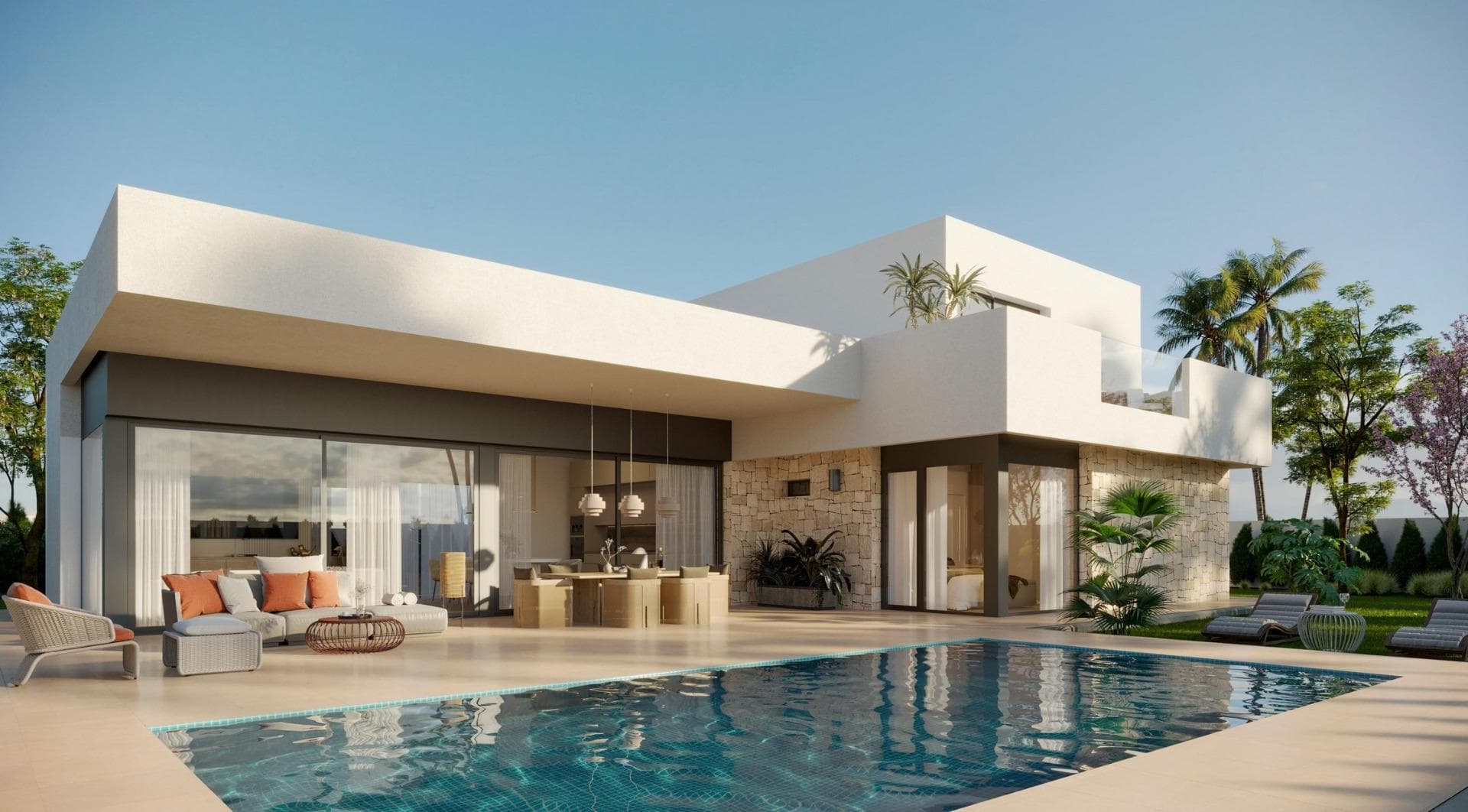 Villas de obra nueva situadas en término de Aspe. - foto 1