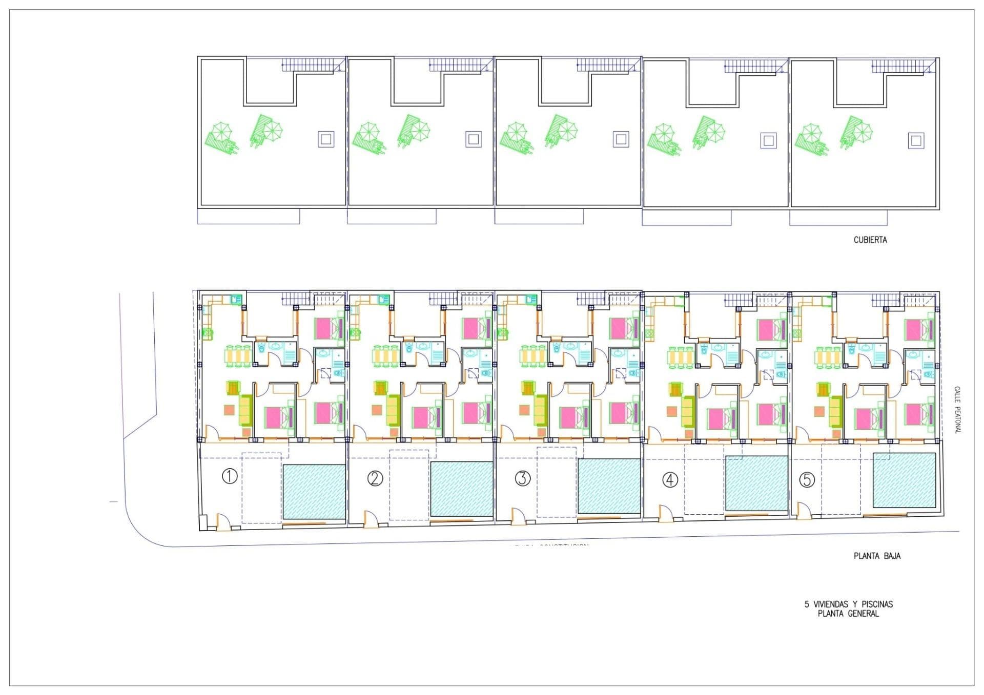 New Build Townhouses with Private Pool in Avileses, Murcia - foto 10
