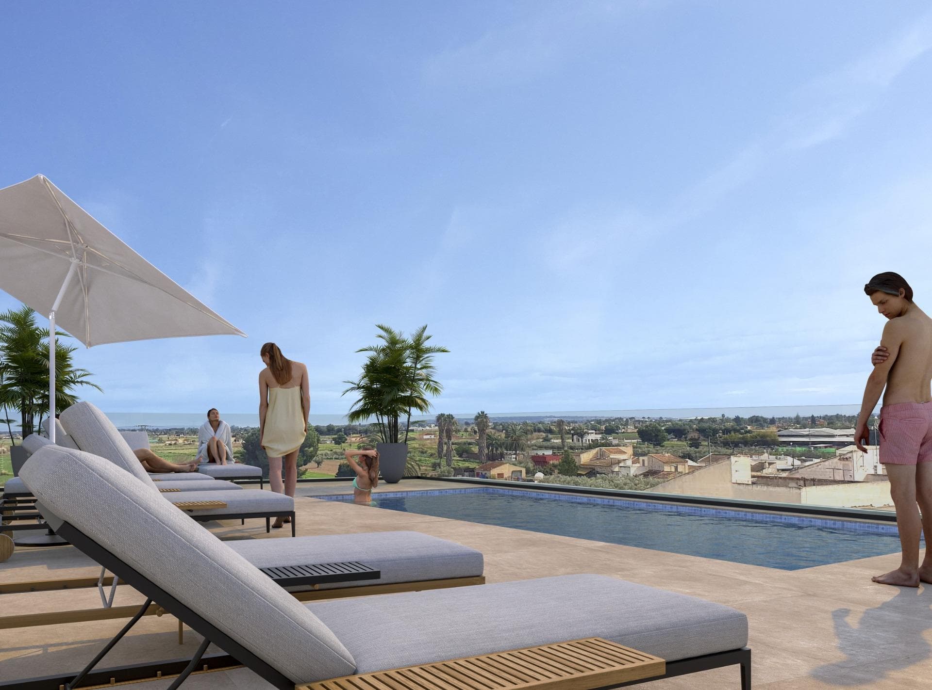 Nieuwbouwappartementen te koop in Catral Alicante met zwembad op het dak - foto 1