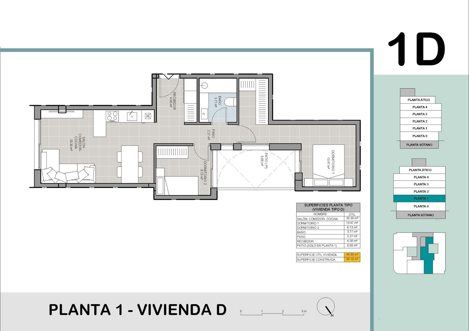 Elegante edificio residencial a 60 m de la playa de El Acequion, en Torrevieja - foto 12