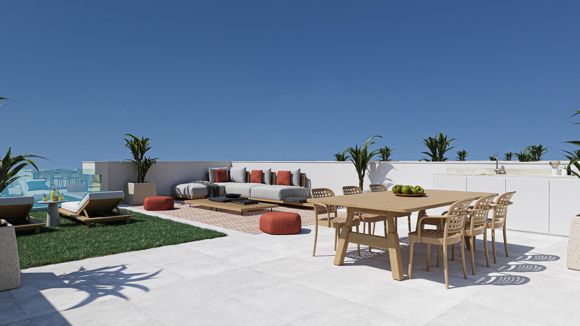 Moderne einstöckige Villen mit privatem Pool und Solarium in El Jimenado Murcia - foto 2