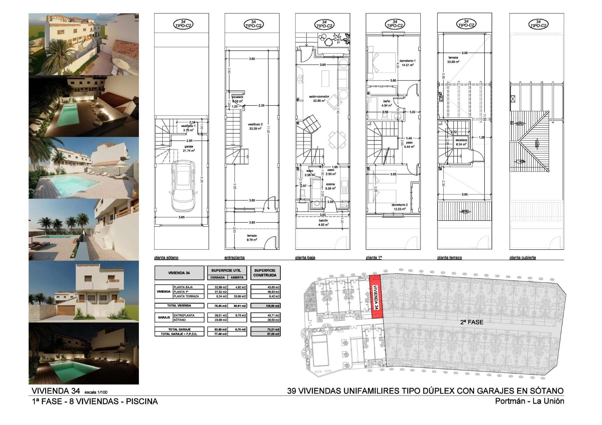 Nieuwbouwwoningen met uitzicht op zee in Portman Murcia - foto 25