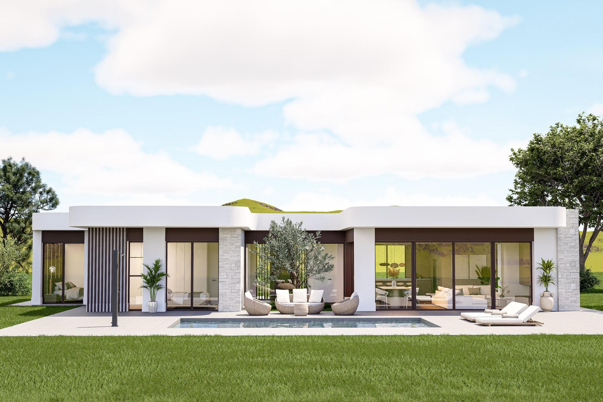 Op maat gebouwde nieuwe villa’s in Pinoso (Alicante): ruime woningen in een natuurlijke omgeving - foto 1