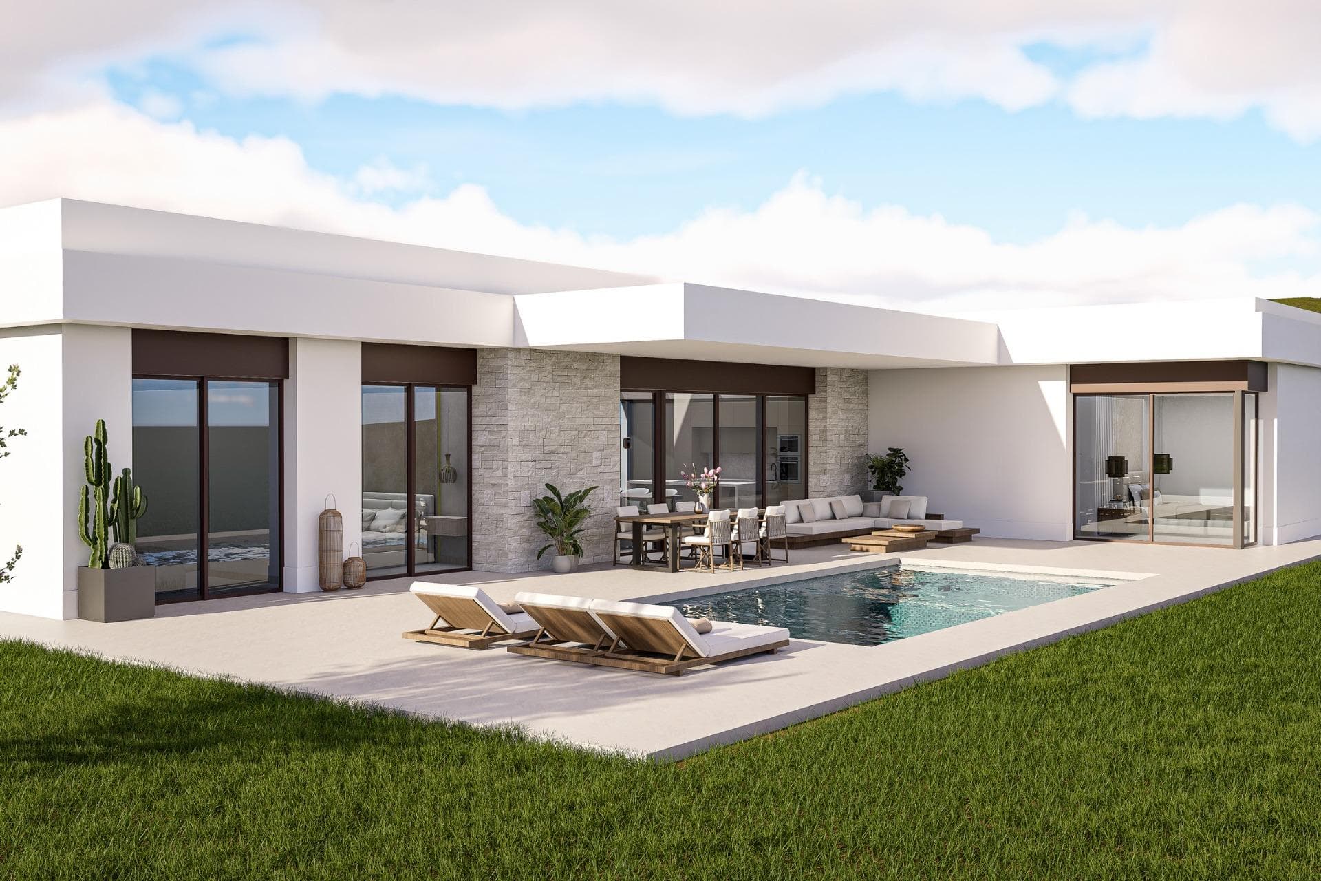 Op maat gebouwde nieuwe villa’s in Pinoso (Alicante): ruime woningen in een natuurlijke omgeving - foto 1