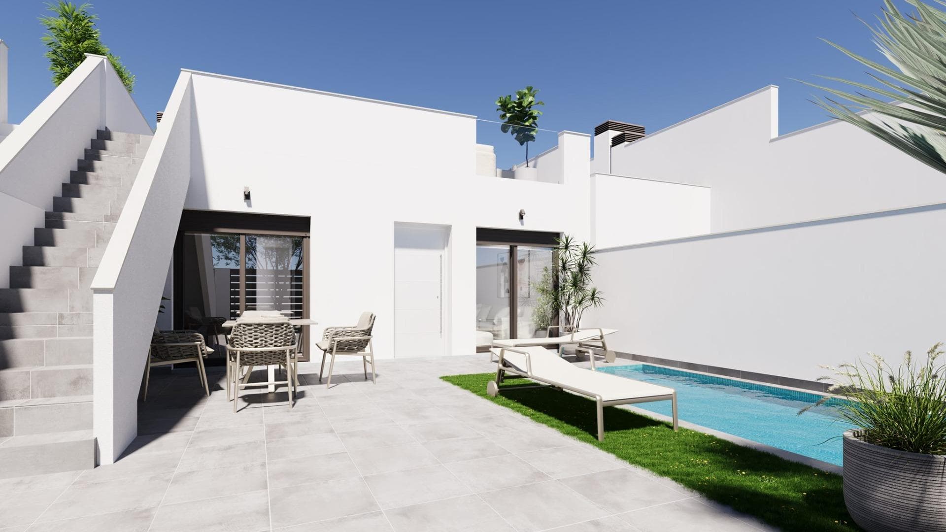 Modern, newly built semi-detached and terraced homes with private pools at El Alba Resort-Torre Pacheco - foto 1