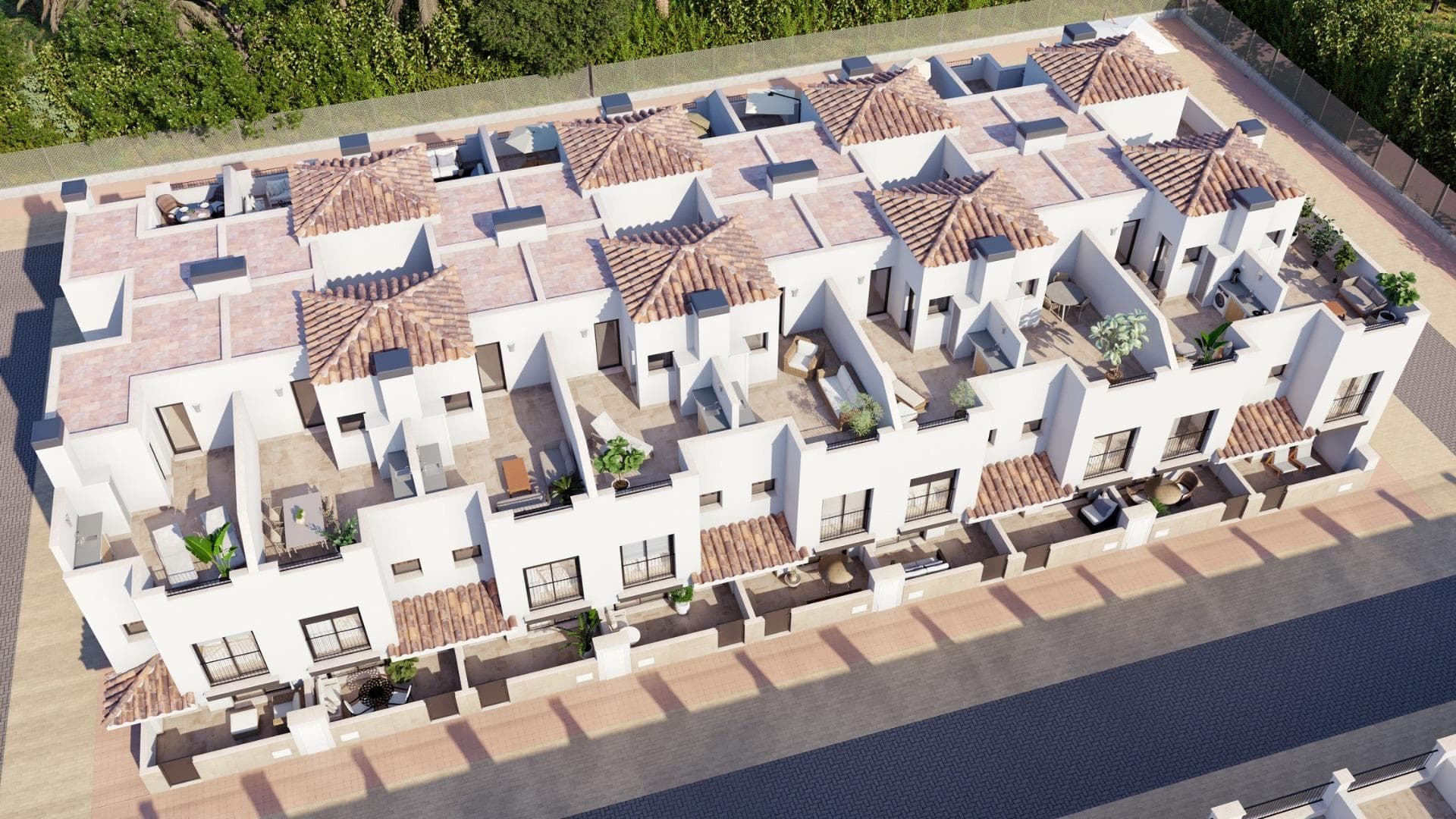 Moderne herenhuizen nabij golfbanen in Santa Rosalia-Murcia - foto 1