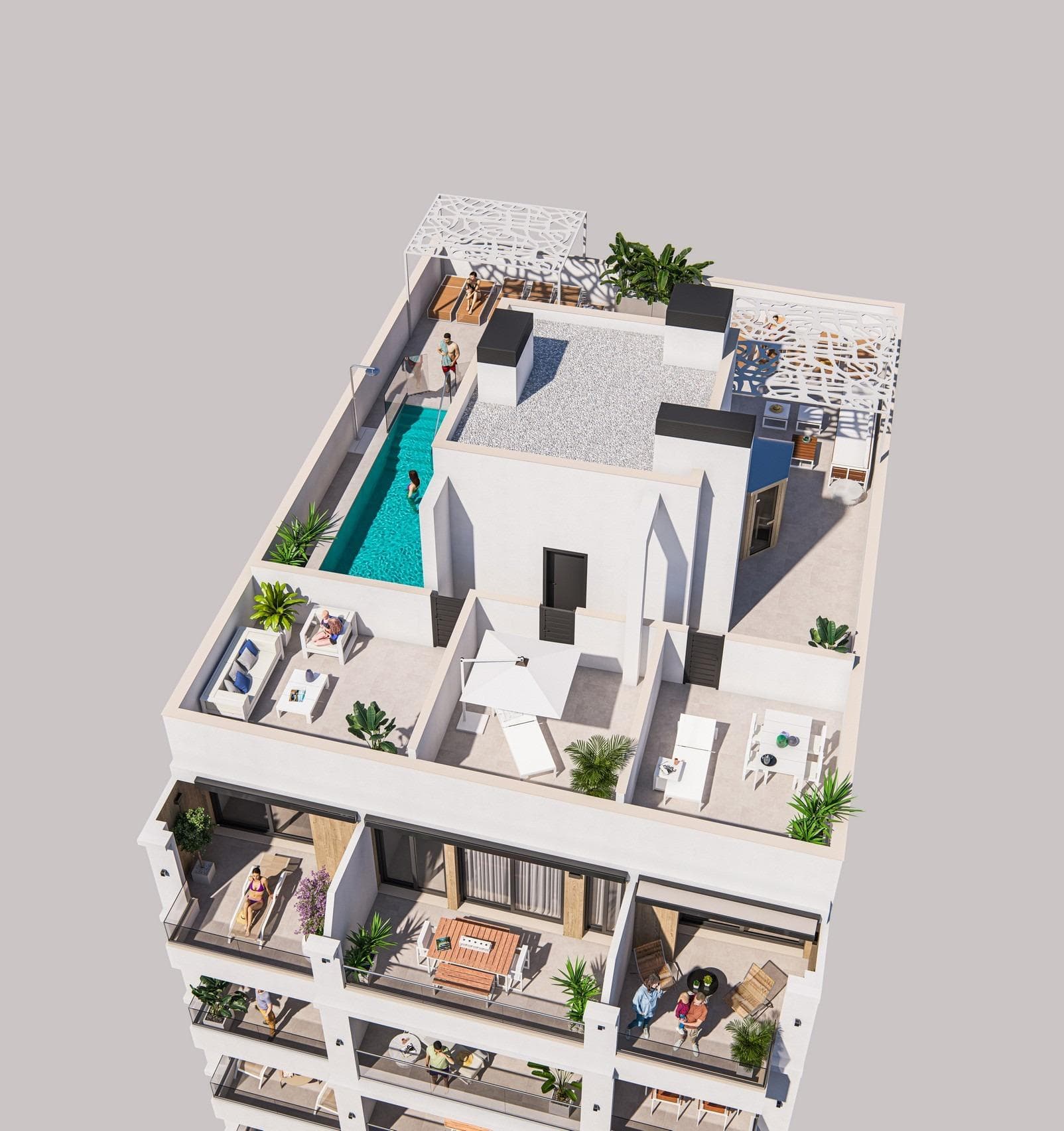 Moderne nieuwbouwwoningen te koop in Torrevieja, op 300 m van Playa del Cura - foto 2