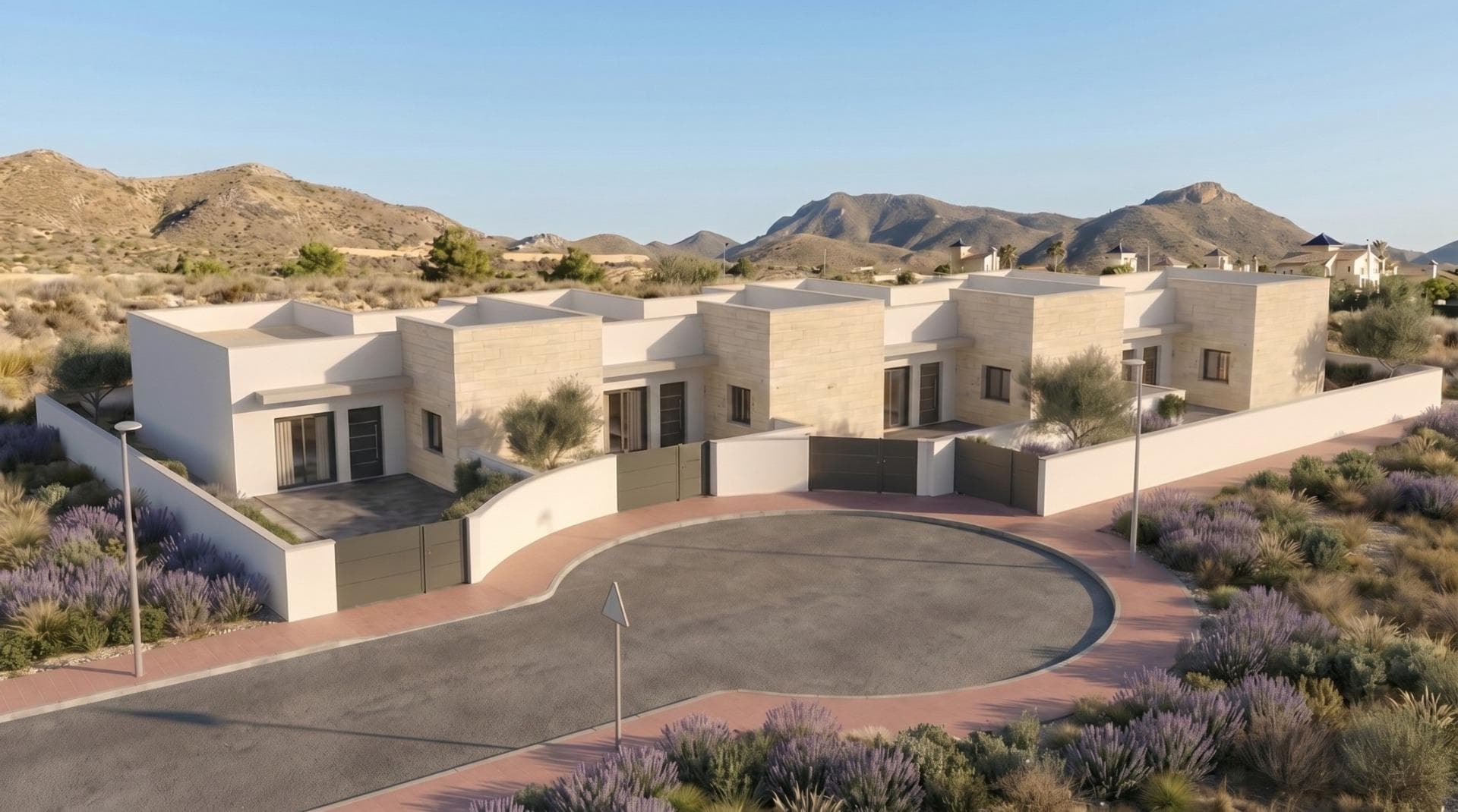 Promoción de 4 Villas adosadas y pareadas de nueva construcción con piscina privada en el Country Club de Mazarrón - foto 1